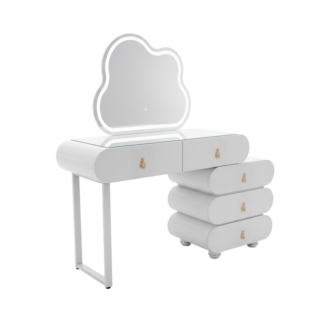 MESA VANITY VIENA KI-RMC8868-2 C/ESPEJO BLANCO