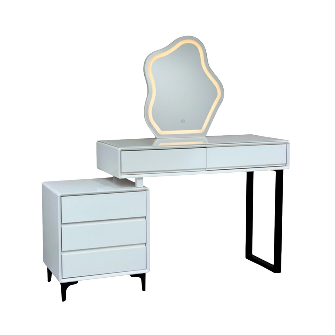 MESA VANITY EVA KI-RMC8867-2 BLANCO C/ESPEJO 2 CAJA