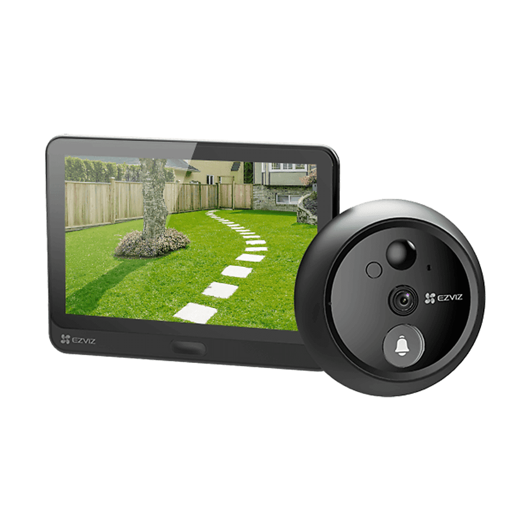 WIRE FREE EZVIZ HP4 VIDEOPORTERO CON MIRILLA Y PANTALLA WIFI DE BATERÍA RECARGABLE CÁMARA 1080P