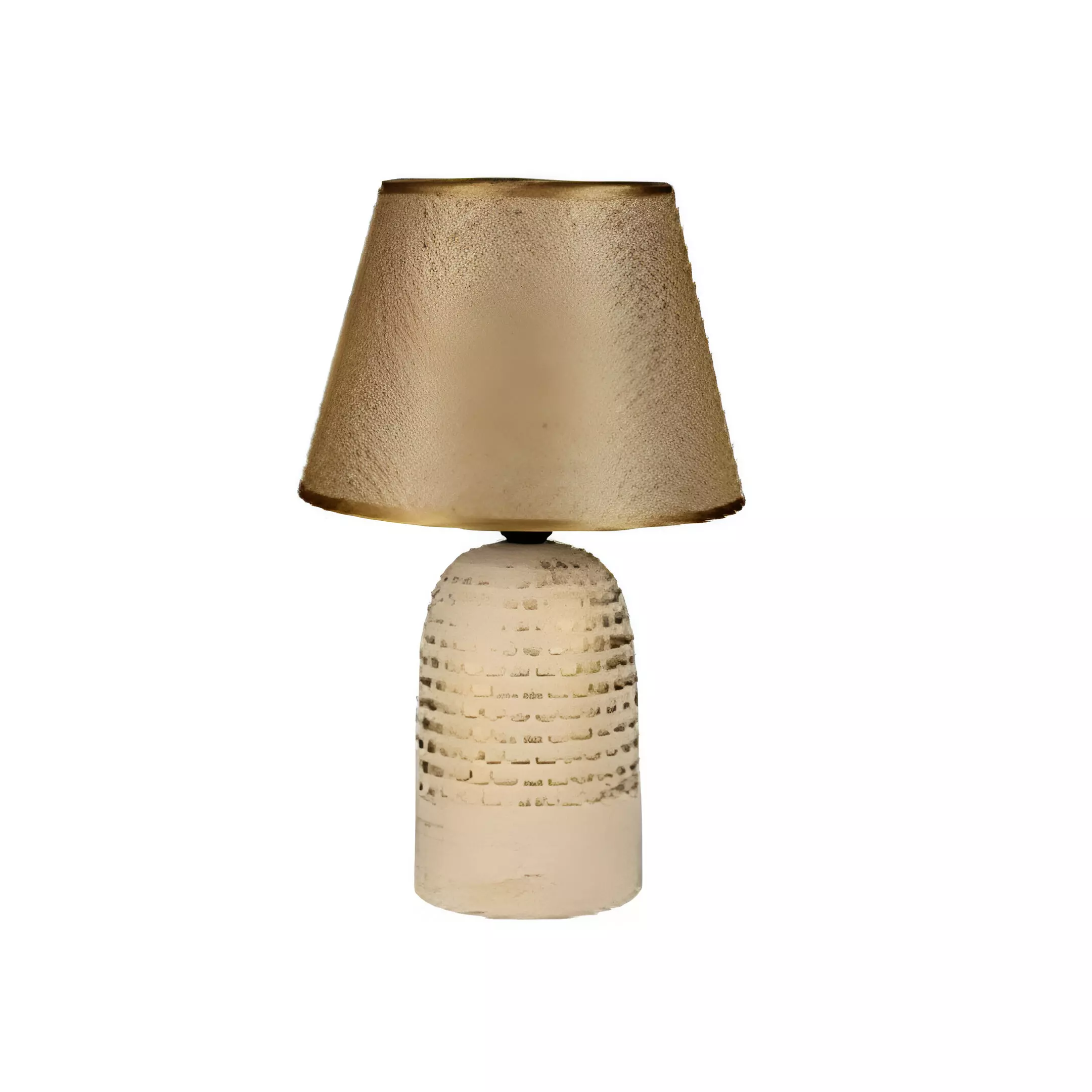 LAMPARA DE MESA 16" 604-05414 N23-05414 DORADO/CREMA