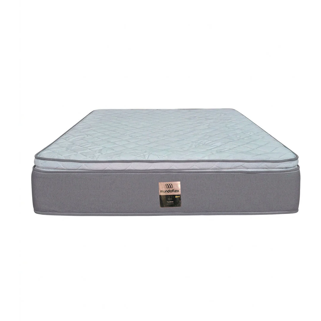 COLCHON MUNDOFLEX TURIN 200X200 QUEEN UN PILLOW ORT 10 AÑOS
