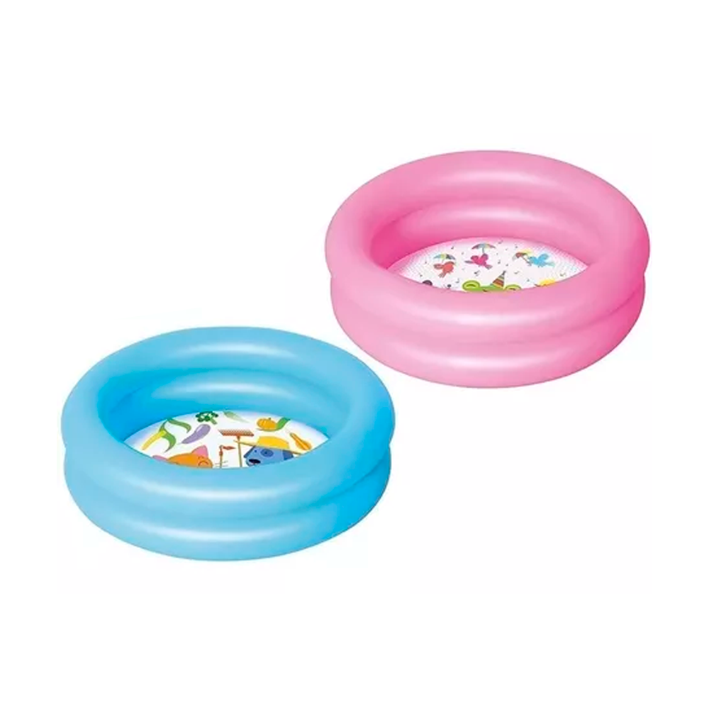 PISCINA INFLABLE 61CM X15CM 24"X6" (51061) ROSADO Y CELESTE