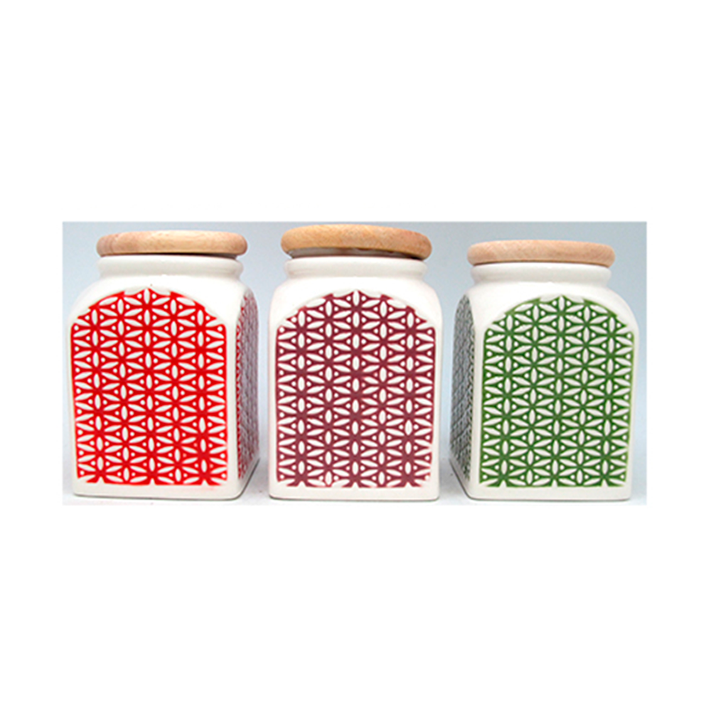 FRASCO SET 3 PZAS (D1-75100) MORADO/VERDE/ROJO