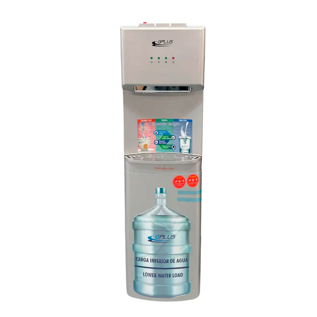 DISPENSADOR DE AGUA GPLUS GP-DISPCI CARGA INFERIOR 110V GRIS REF 1641