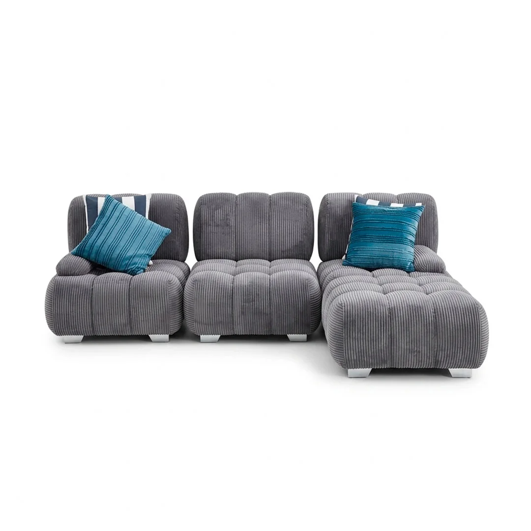 MUEBLE NUBE MEDIANO COLOR GRIS OSCURO 4 PZAS