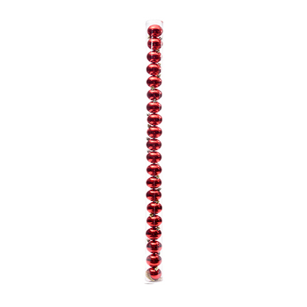 JUEGO DE 20 ESFERAS 5CM  (831-XB006SR) ROJO