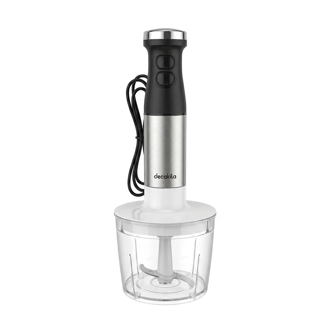BATIDORA DE INMERSION 2 VELOCIDADES 400W FUNCION TURBO 4 EN 1 TAZA DE MEDIR PICADOR BATIDOR NEGRO DECAKILA KUJB008B