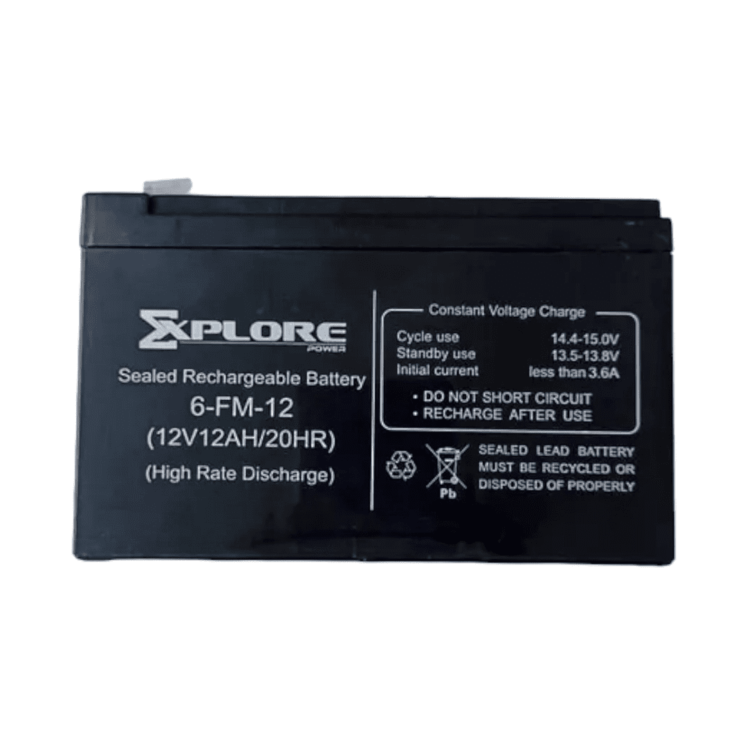 BATERIA EXPLORE UPS 6-FM-12 (12V12AH/20HR 27338