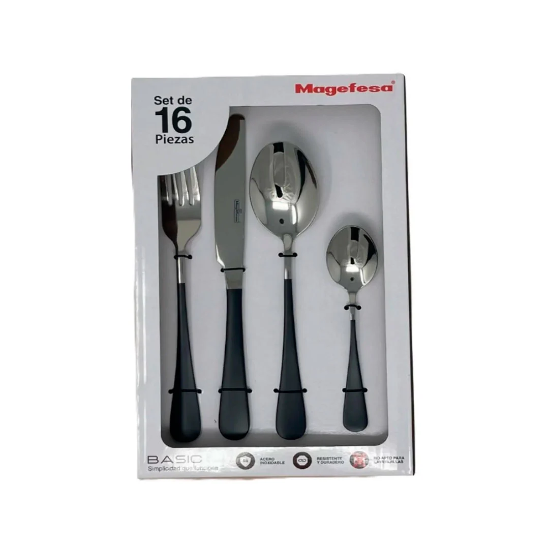 JUEGO DE CUBIERTOS MAGEFESA 16 PZAS - BASIC 31530