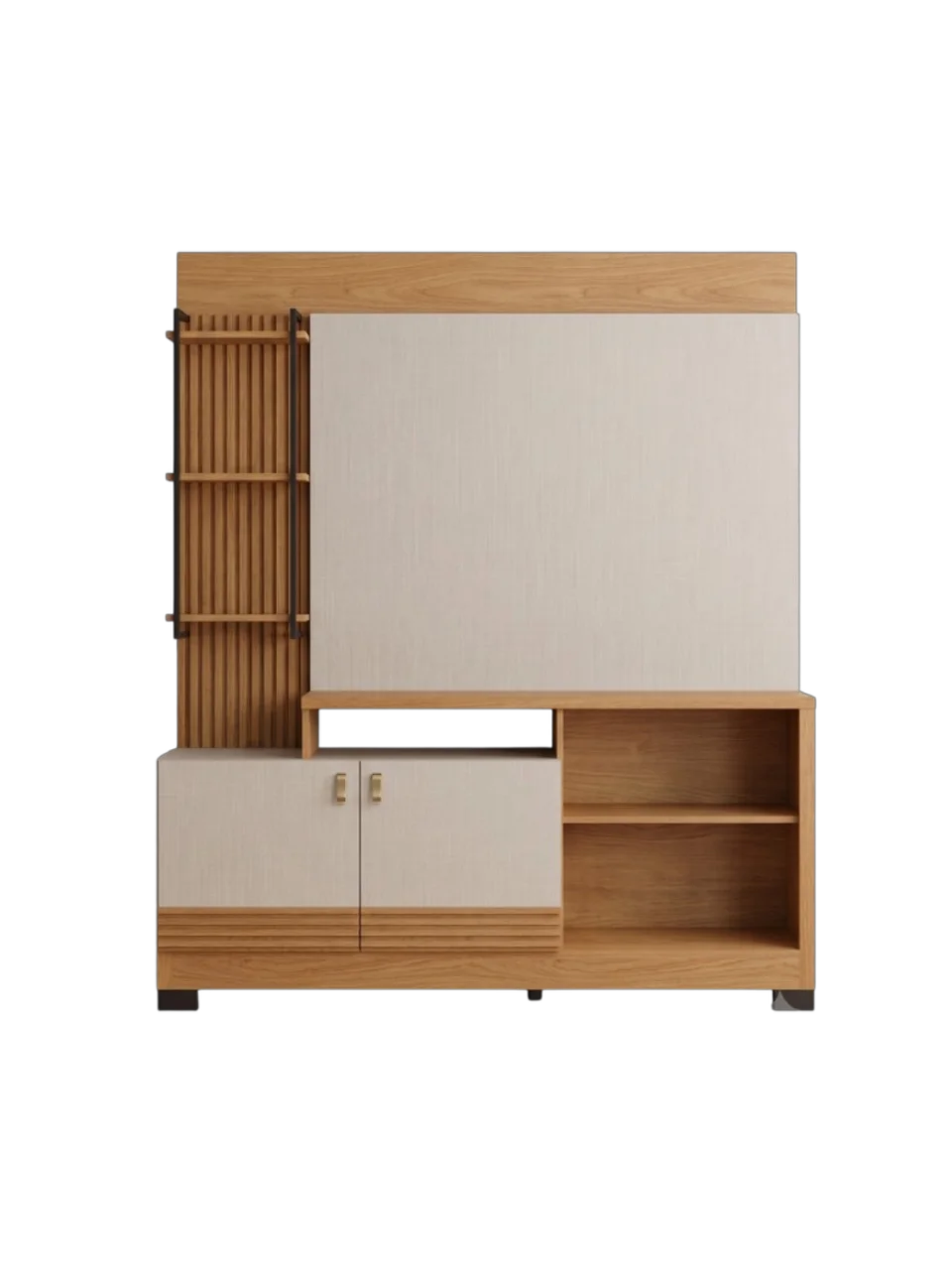 CENTRO DE ENTRETENIMIENTO ALAGOAS TV 50" NATURE / OFF WHITE (810002033-207039) 2 CAJAS