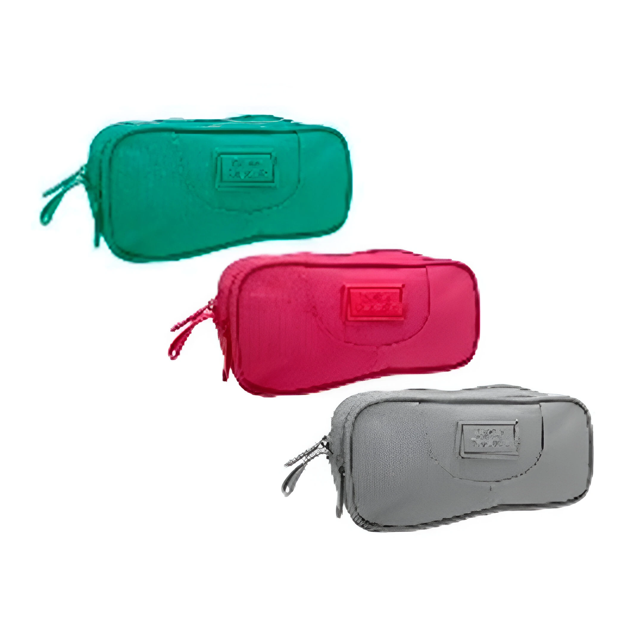 CARTUCHERA 21X10X9 CM 057-1267 FUCSIA,GRIS,AQUA