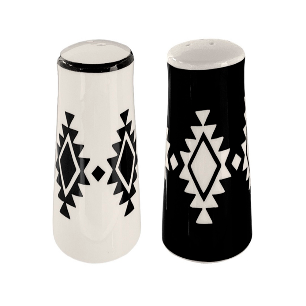 SALERO 2 PZAS (01951) NEGRO/BLANCO