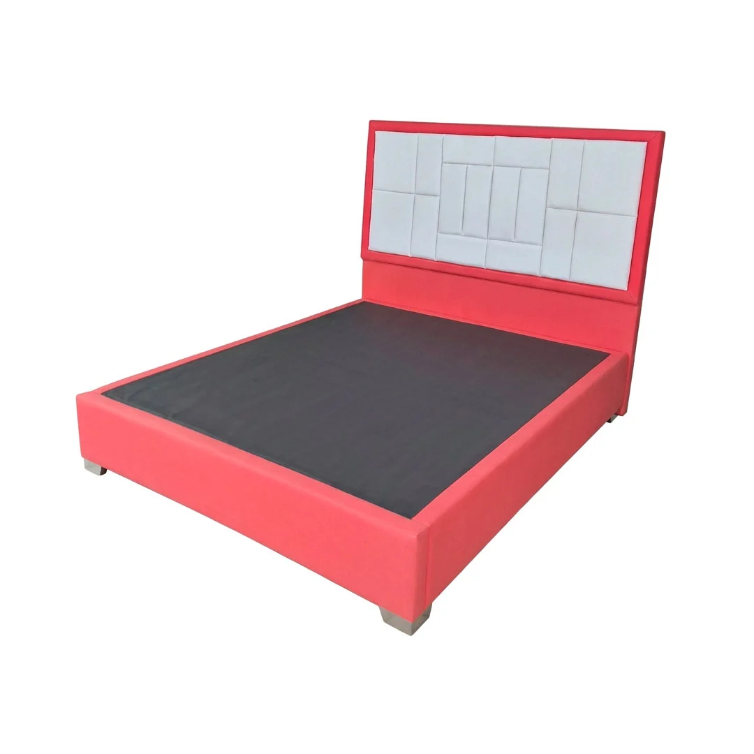 CAMA QUEEN BIPIEL ROJO/BLANCO 160X190