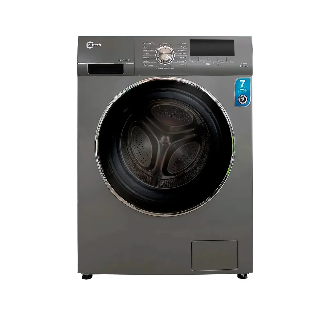 LAVADORA 15Kg SECADORA 8Kg HI TECH LAV-INDUST001 PLATA OSCURO