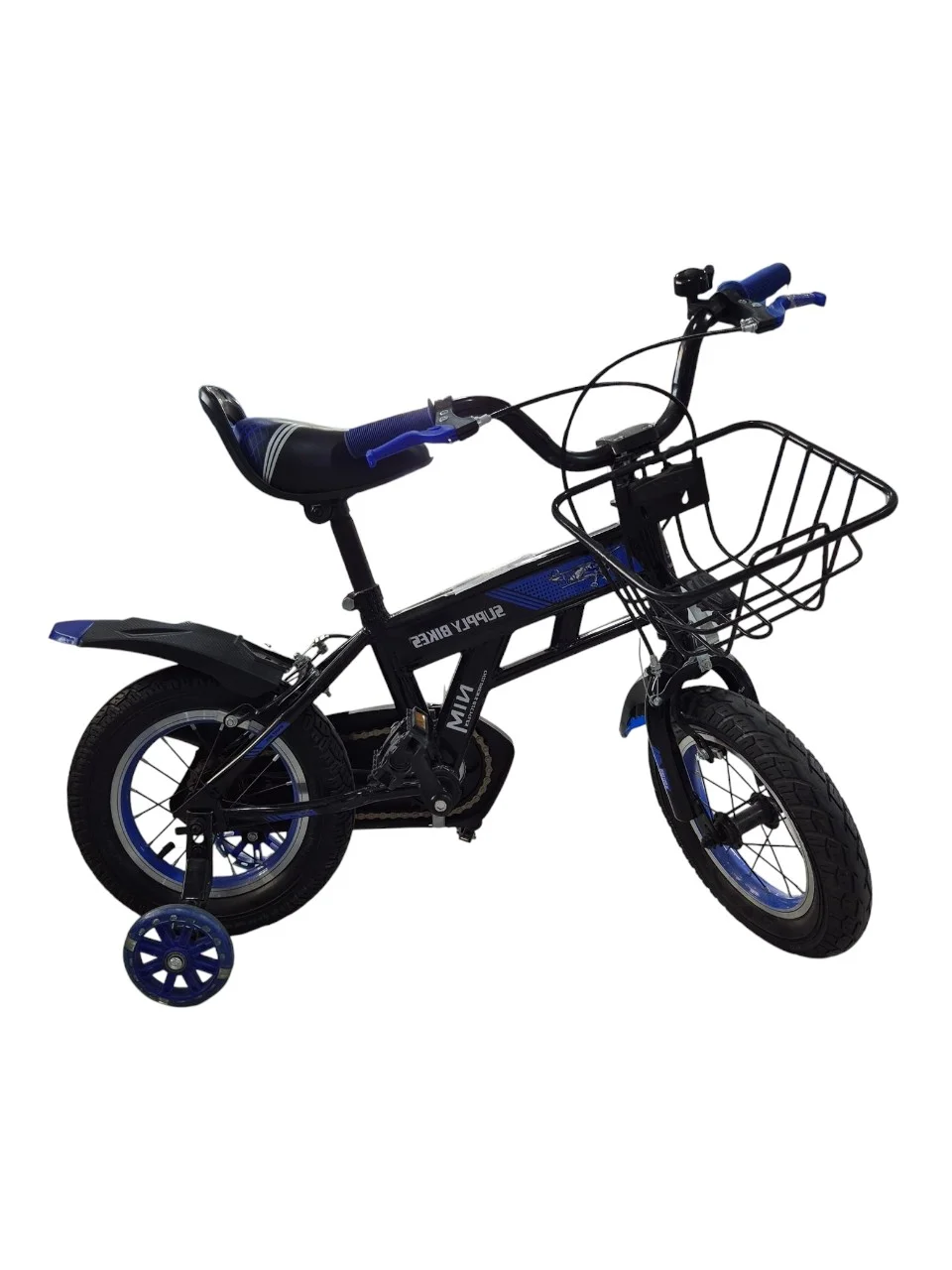 BICICLETA RIN 12 BMX SUPPLY BS001 NIÑO NEGRO/AZUL