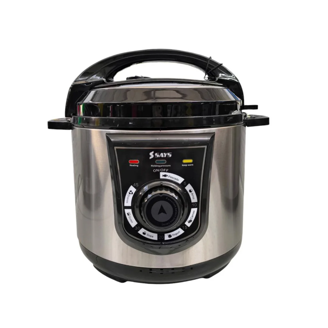 OLLA A PRESION ELECT SAYS OMU-7010LW MULTIFUNCIONAL 7L NEGRO Y ACERO 1000W