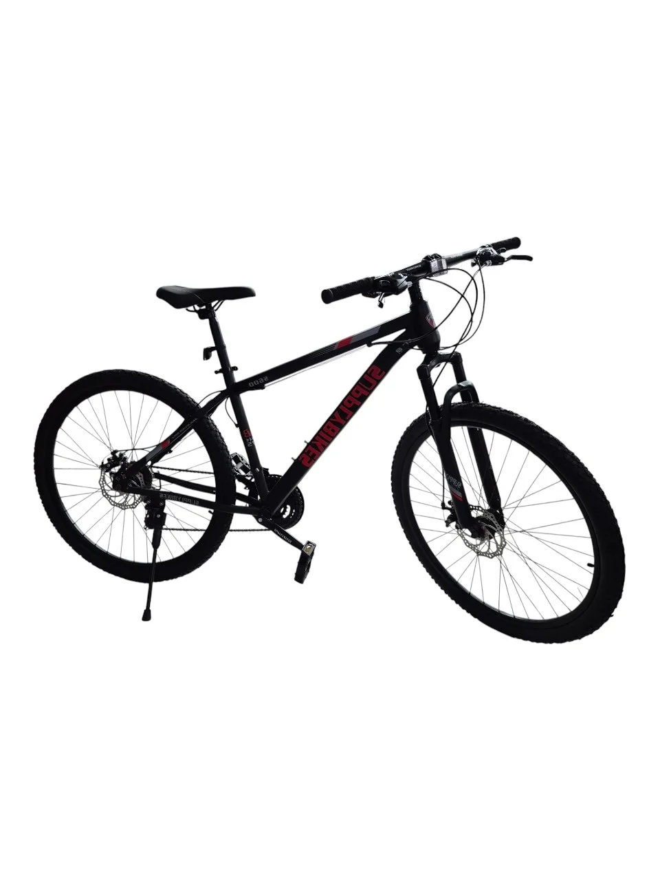BICICLETA RIN 26 MTB SUPPLY BS012 NEGRO CUADRO ALUMINIO FRENO DE DISCO