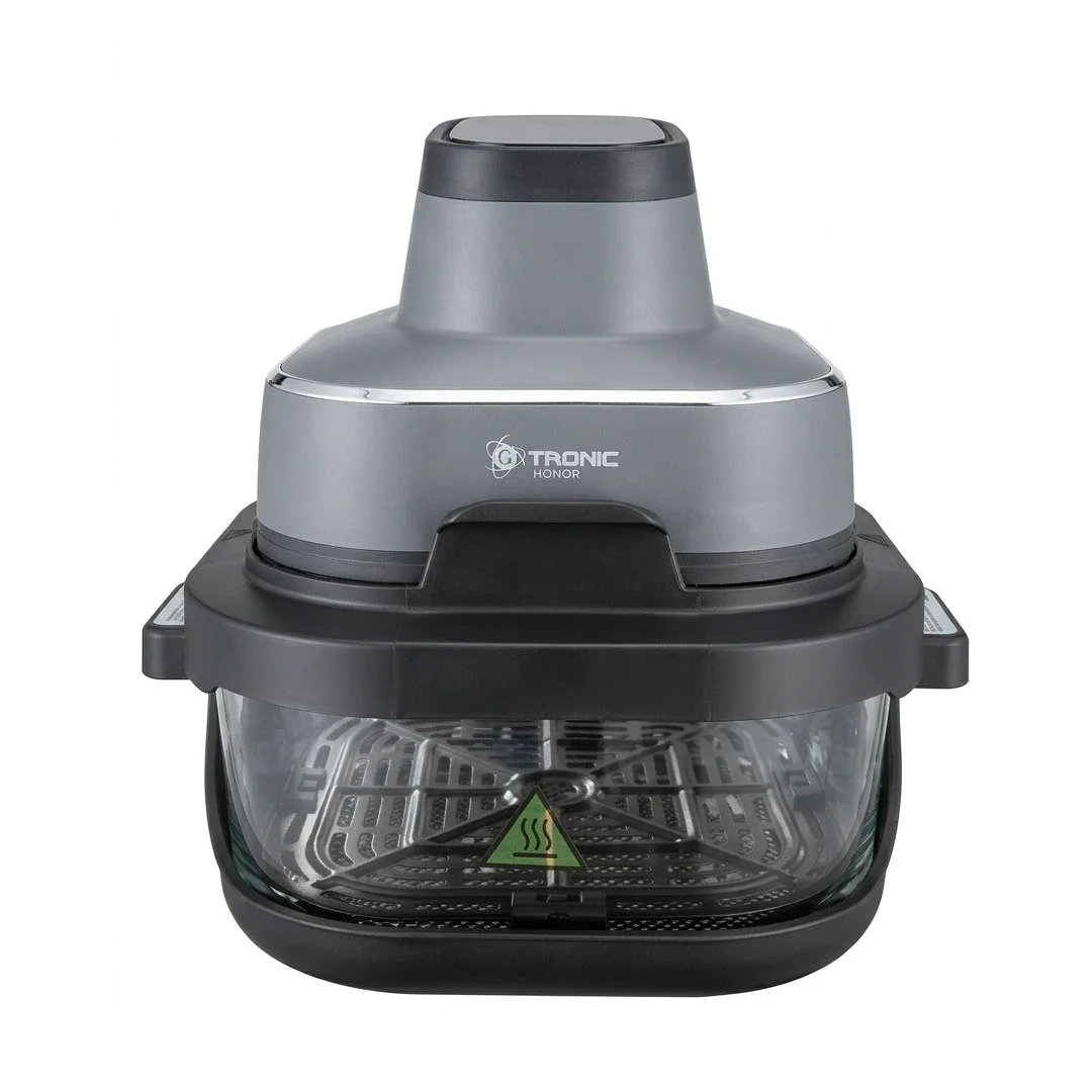 FREIDORA DE AIR GTRONIC GT-5310T FRYER D VIDRIO DUALHEAT 4 EN 1 1500W