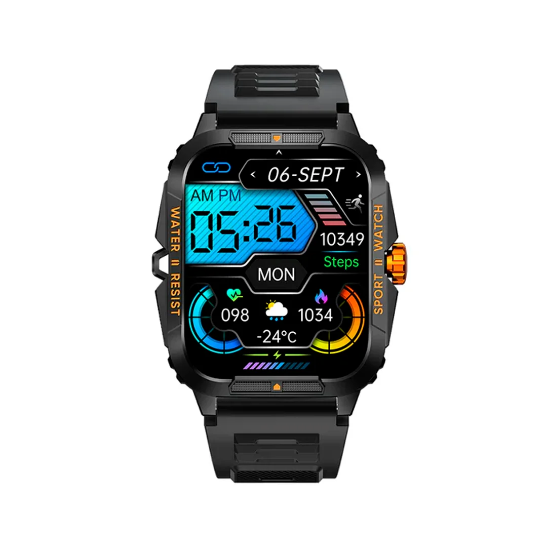 RELOJ COLMI SMART WATCH P76 P SERIES BLACK + ORANGE