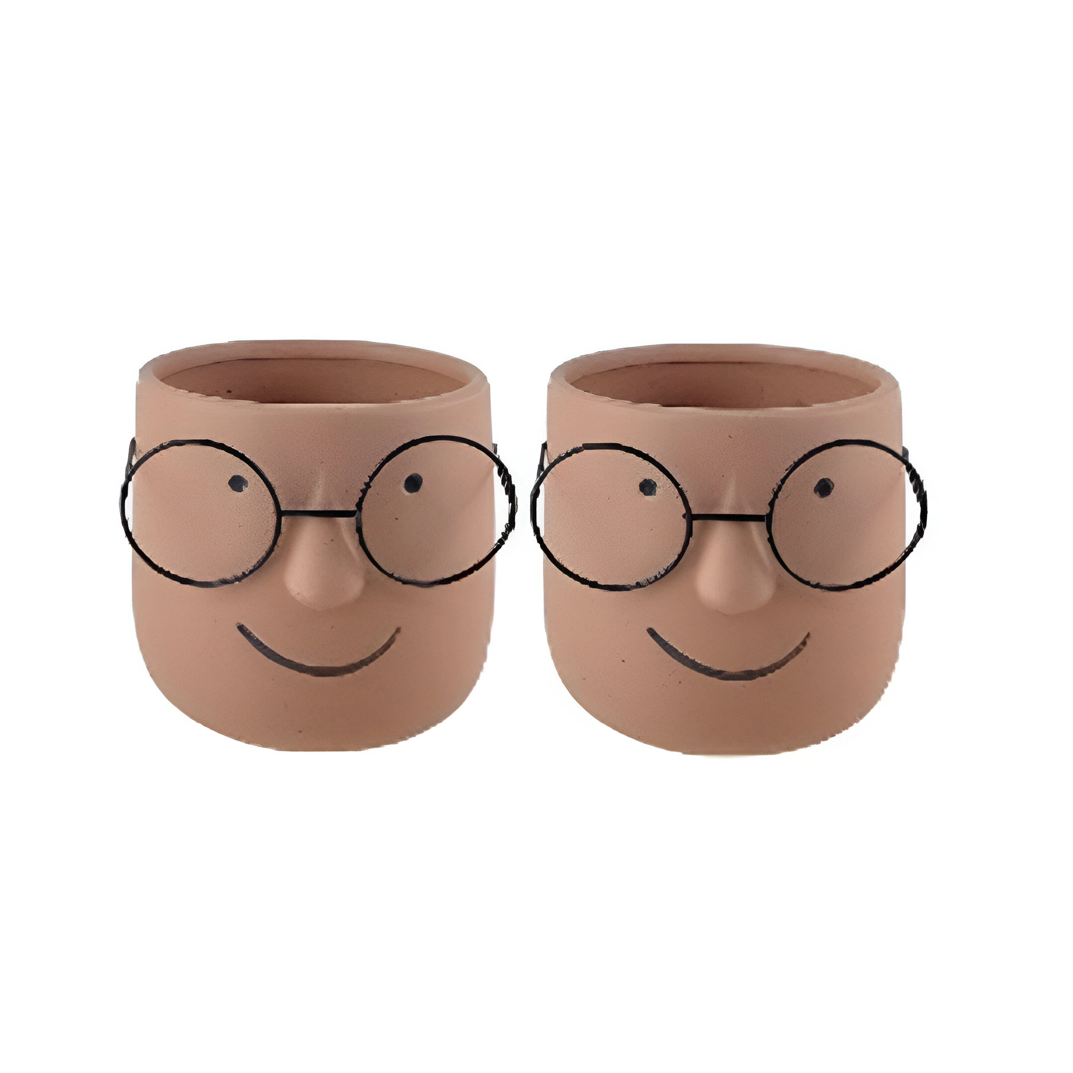 MACETERO 14 X 14 X 13 CM 767-38958 CHOCOLATE