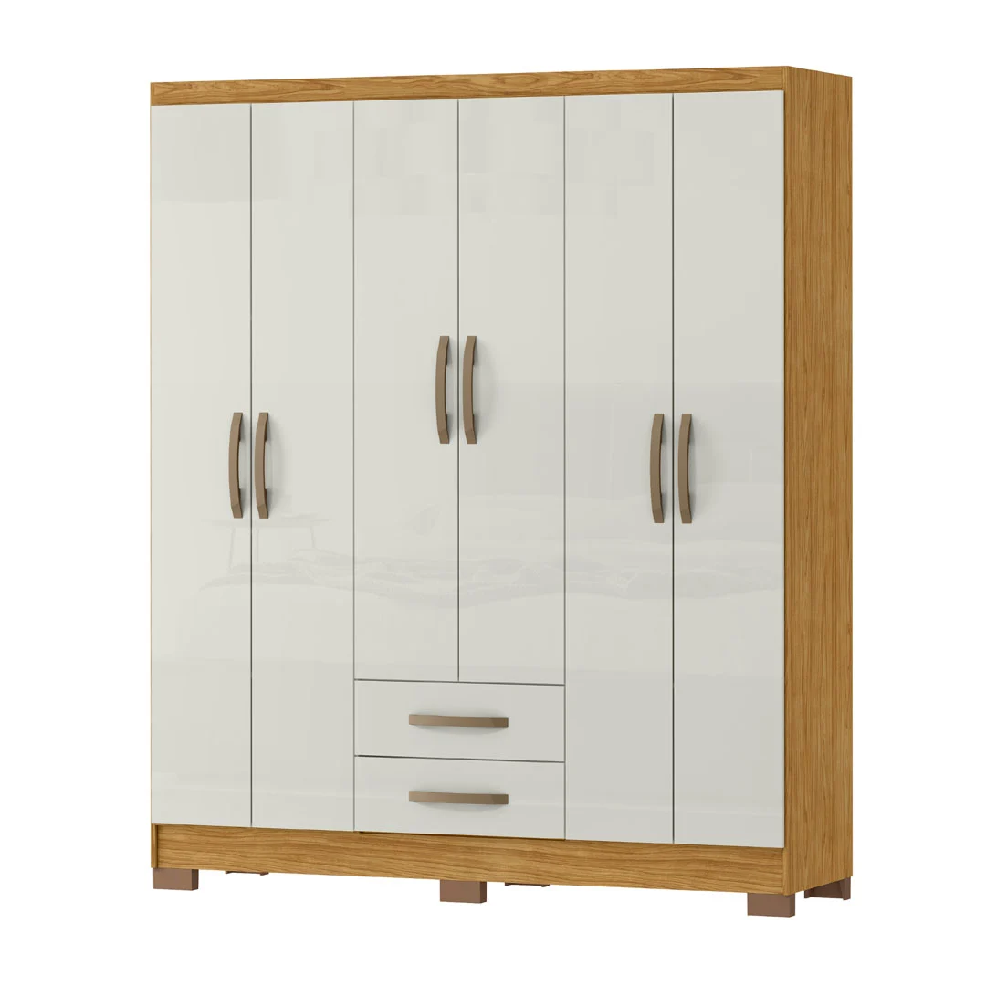 ROPERO SANTIAGO 6PTAS RG119 MARROCOS/OFF WHITE (2 CAJA)