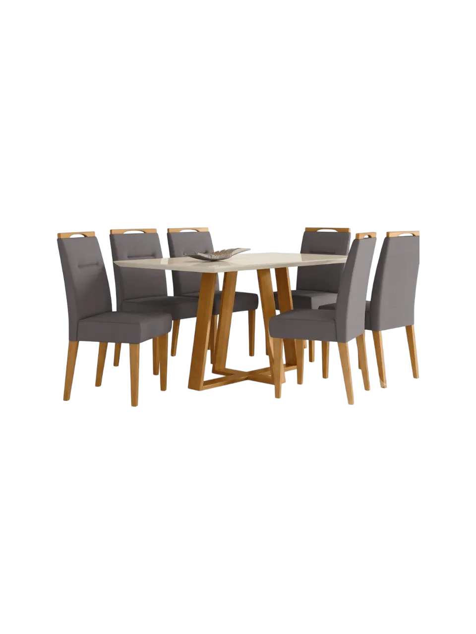 JGO COMEDOR LECTUS 6PTOS (36254-1473) YPE-OFF WHITE 5 CAJAS