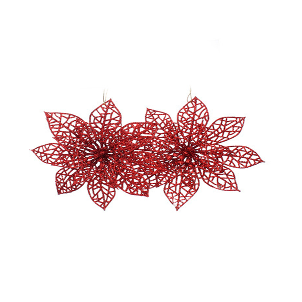ADORNO POINSETIA 13.5CM (831-XB03-028R) ROJO