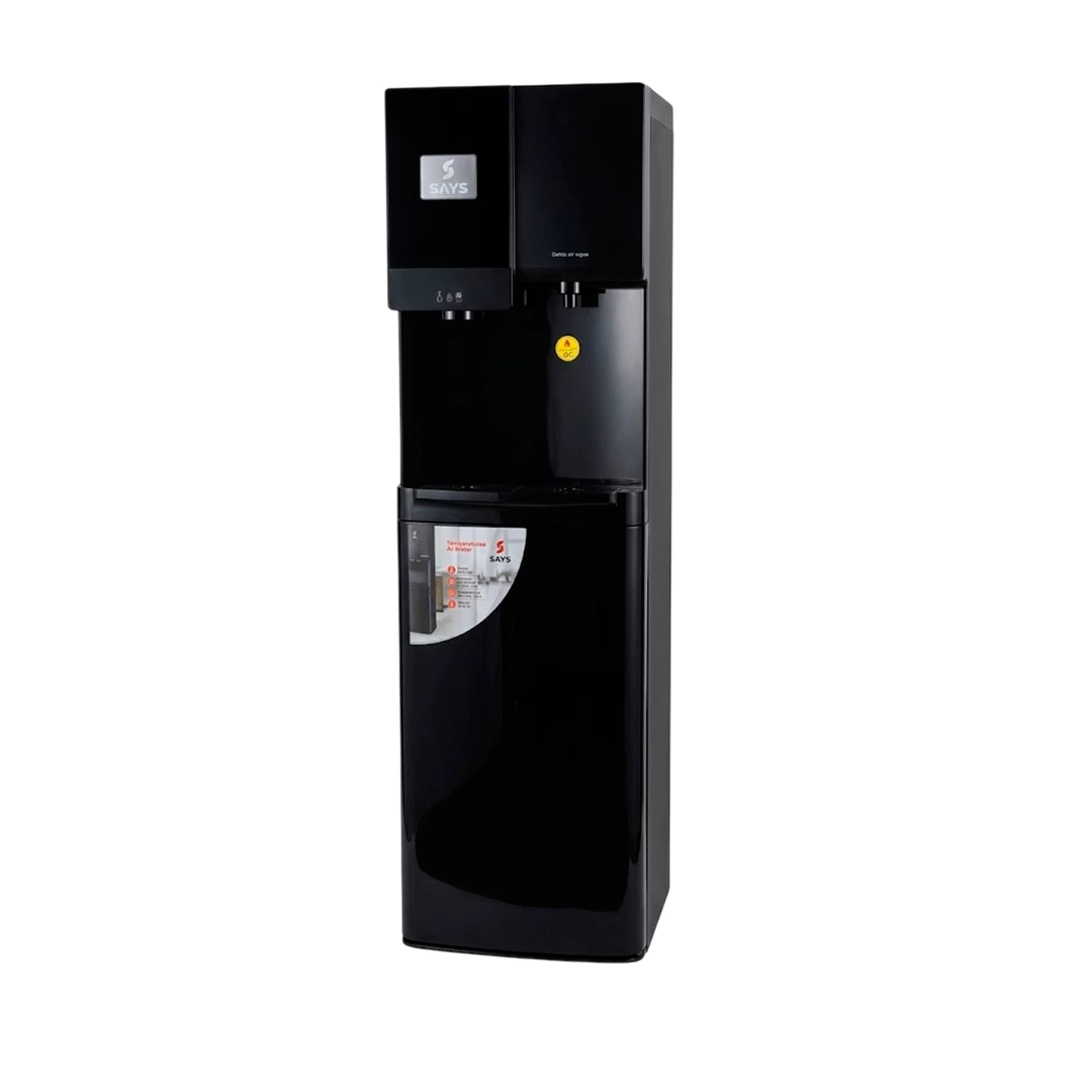 ENFRIADOR Y DISPENSADOR DE AGUA/HIELO SAYS DDH-6360CIBL 3 FUN. FRIO-NATURAL-CALIENTE CARGA INF.