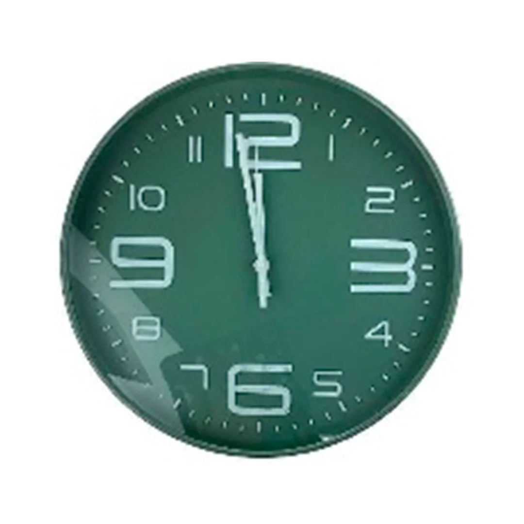 RELOJ D/PARED 30X4CM 602-40124 GRIS,AZUL,VERDE