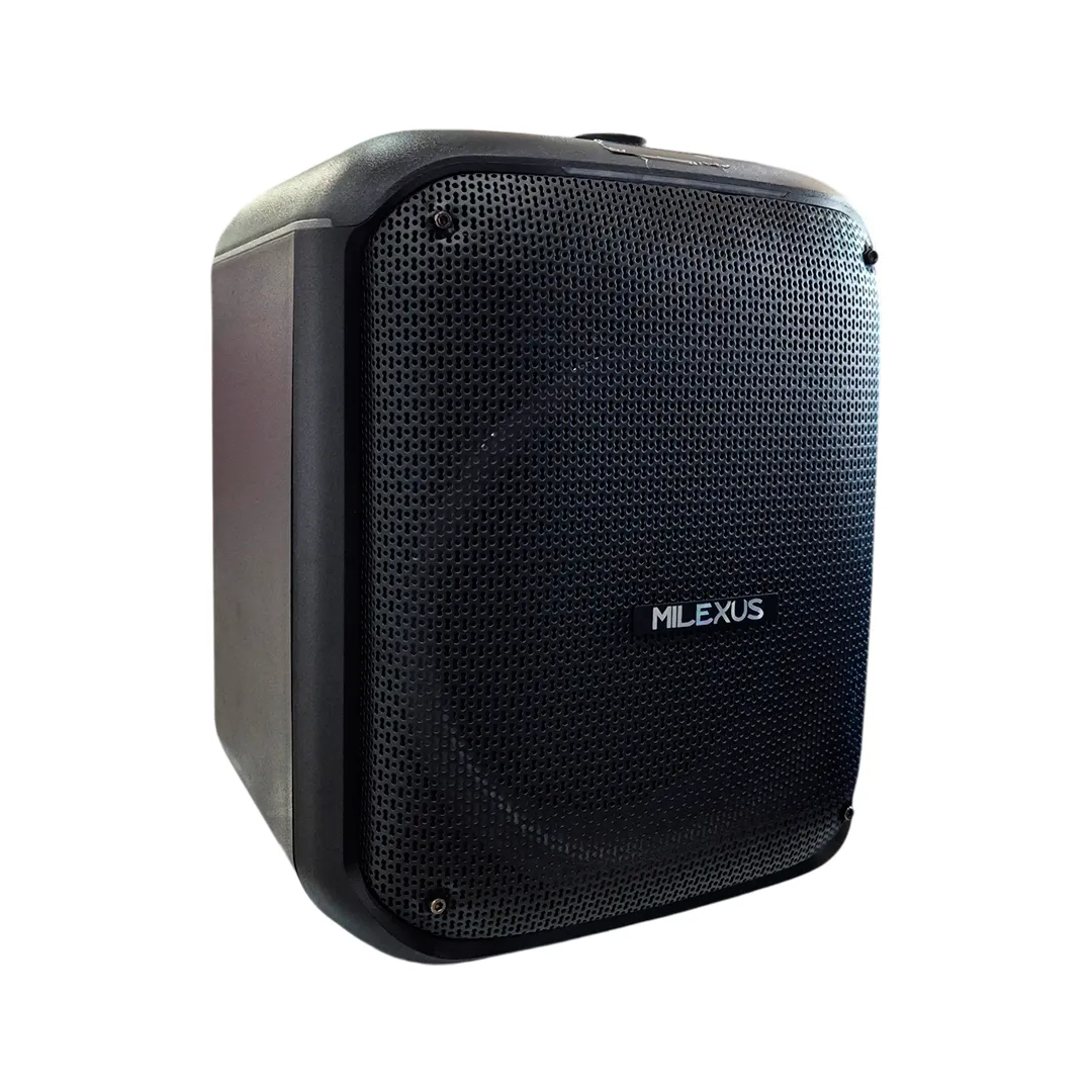 BOCINA MILEXUS 25W ML-SPK-341 C/BATERIA 8" BATERIA 12V/7A 110-240V