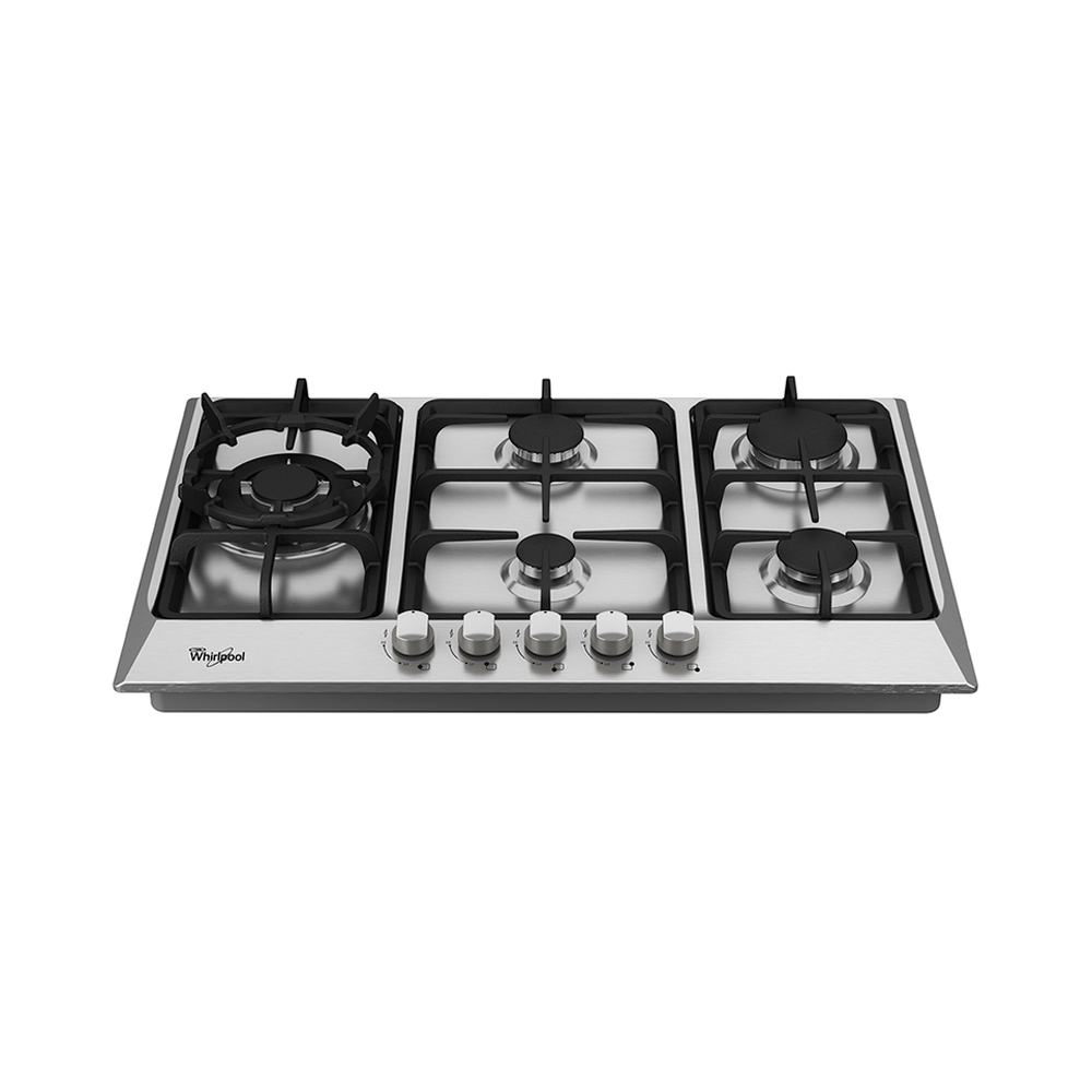 TOPE 30" WHIRLPOOL WP3040S 5 QUEMADORES A GAS ACERO INOX