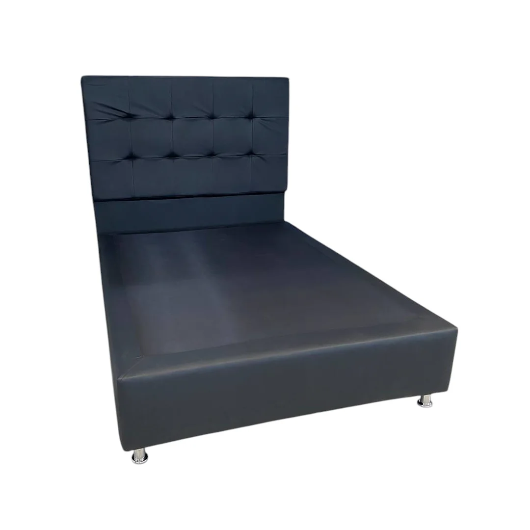 CAMA MATRIMONIAL COLOR NEGRO 140X190