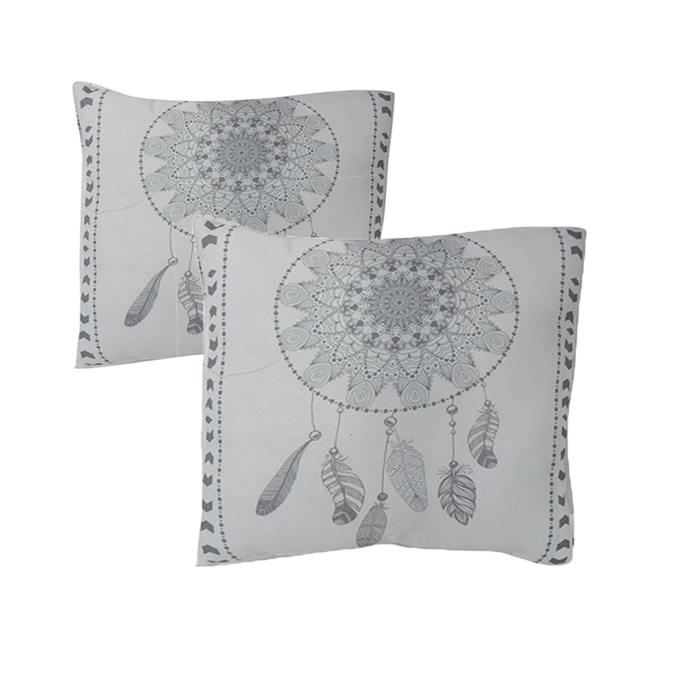 ALMOHADON 40X40CM 150G (770-A1800213) BLANCO/GRIS