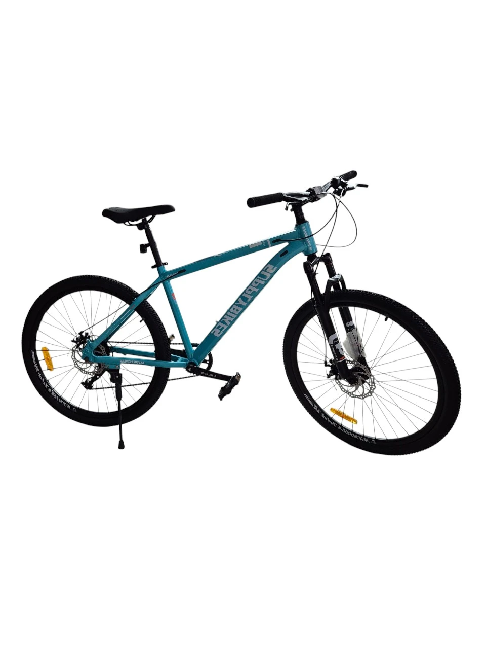 BICICLETA RIN 26 MTB SUPPLY BS012 TURQUESA CUADRO ALUMINIO FRENO DE DISCO