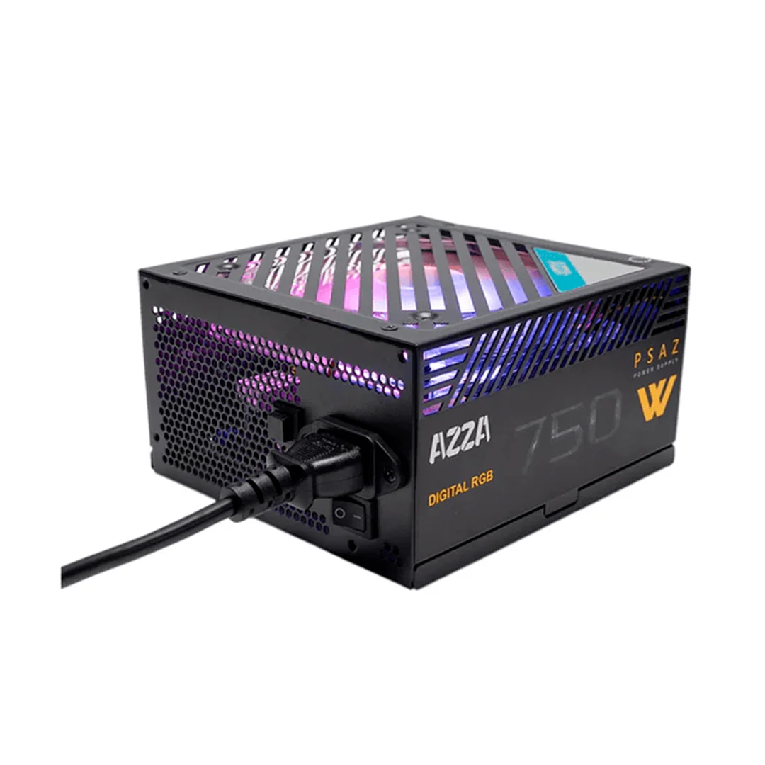 FUENTE DE PODER AZZA PSAZ-750W 750W RGB DIGITAL 80PLUS BRONZE