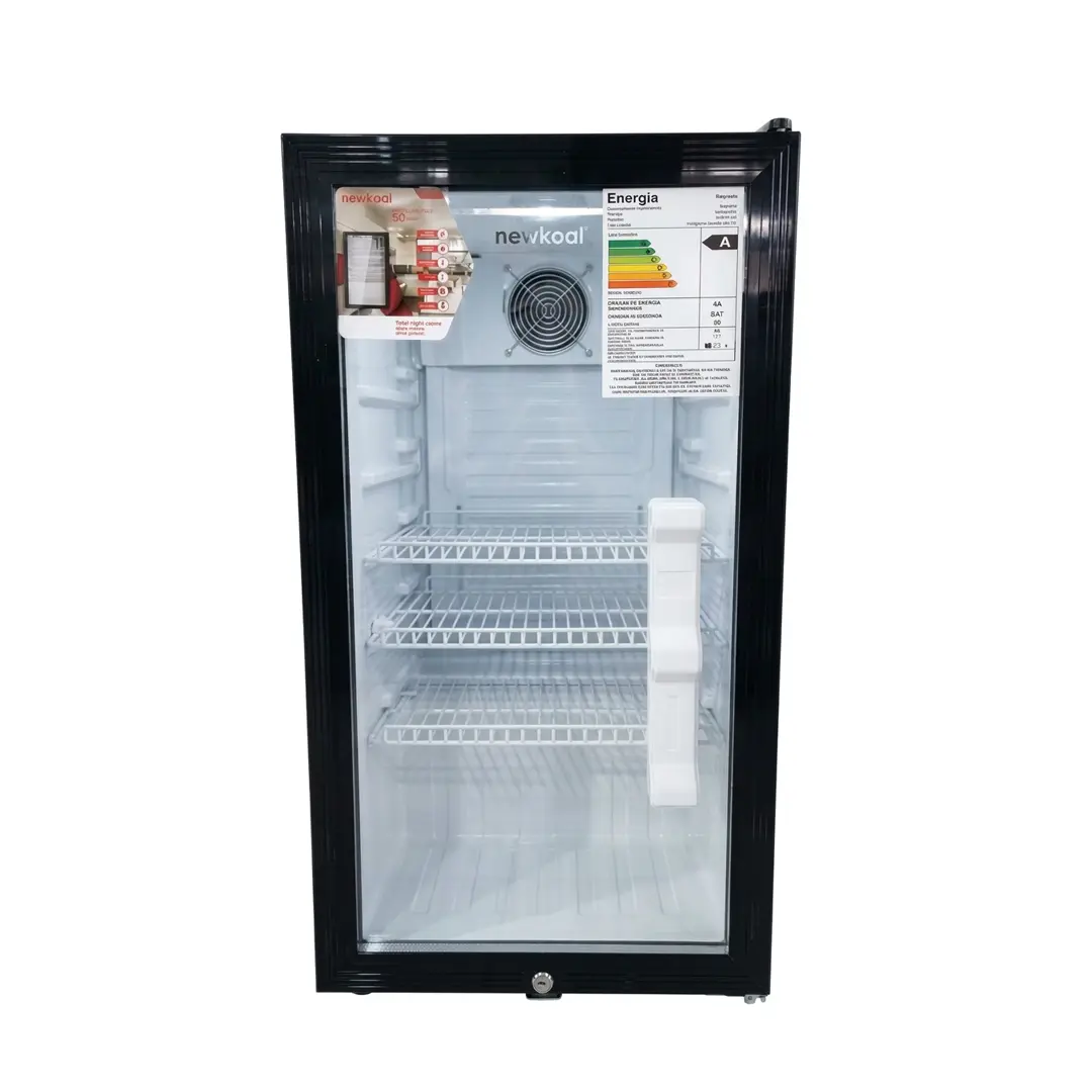 REFRIGERADOR VITRINA VERTICAL NEWKOOL NKVR90K 90.LTS NEGRO