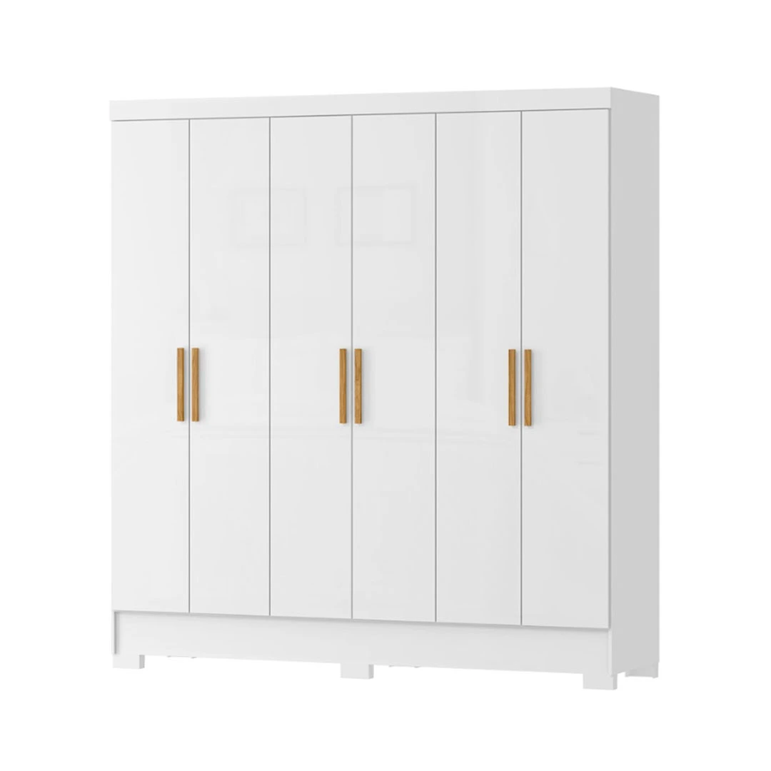 ROPERO GLIESE 6 PTAS RG140(278388) BLANCO/BLANCO ( 2 CAJAS)