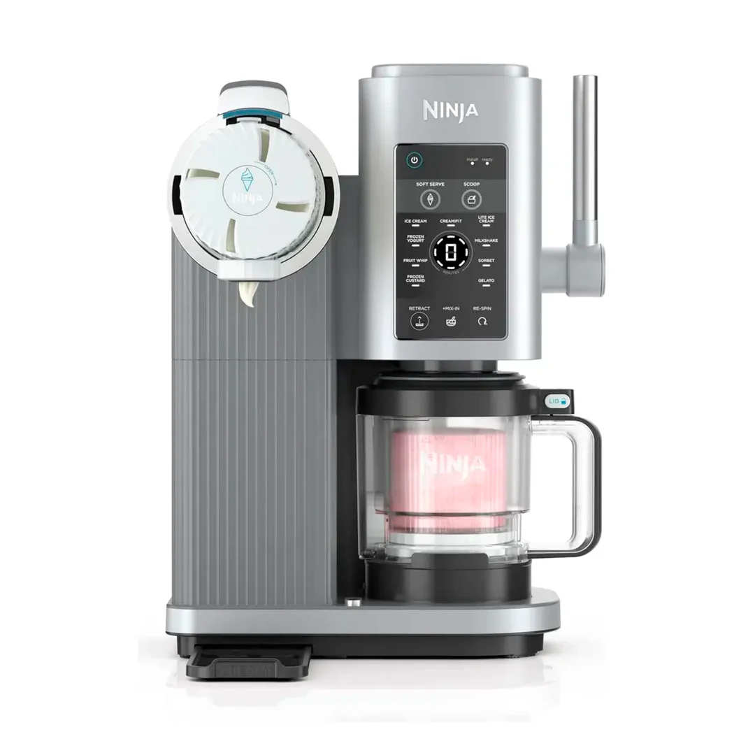 MAQUINA DE HELADOS NINJA NC701 SWIRL BY CREAM PLATINUM SILVER