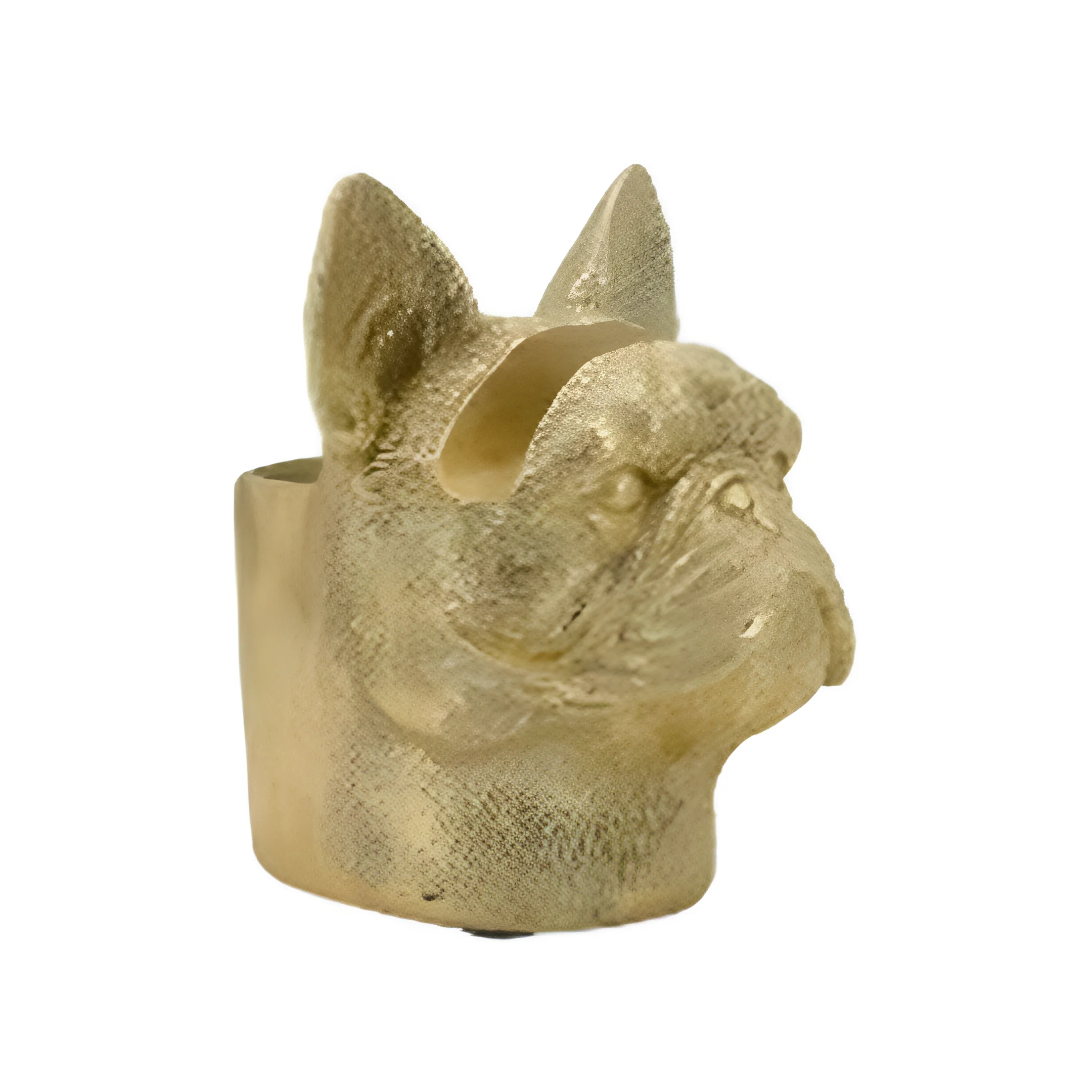 FIGURA (LAPICERO) D-PERRO 10.5X14.7X12.2CM 796-ASDEC294-029 DORADO