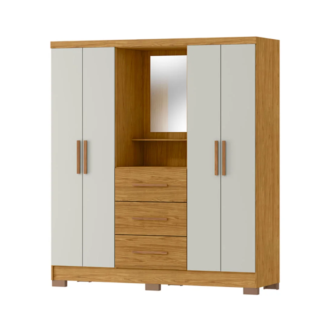 ROPERO CAPELLA C/ESPEJO RG139.E(336854) CINAMOMO/ OFF WHITE (2 CAJA + EL ESPEJO)