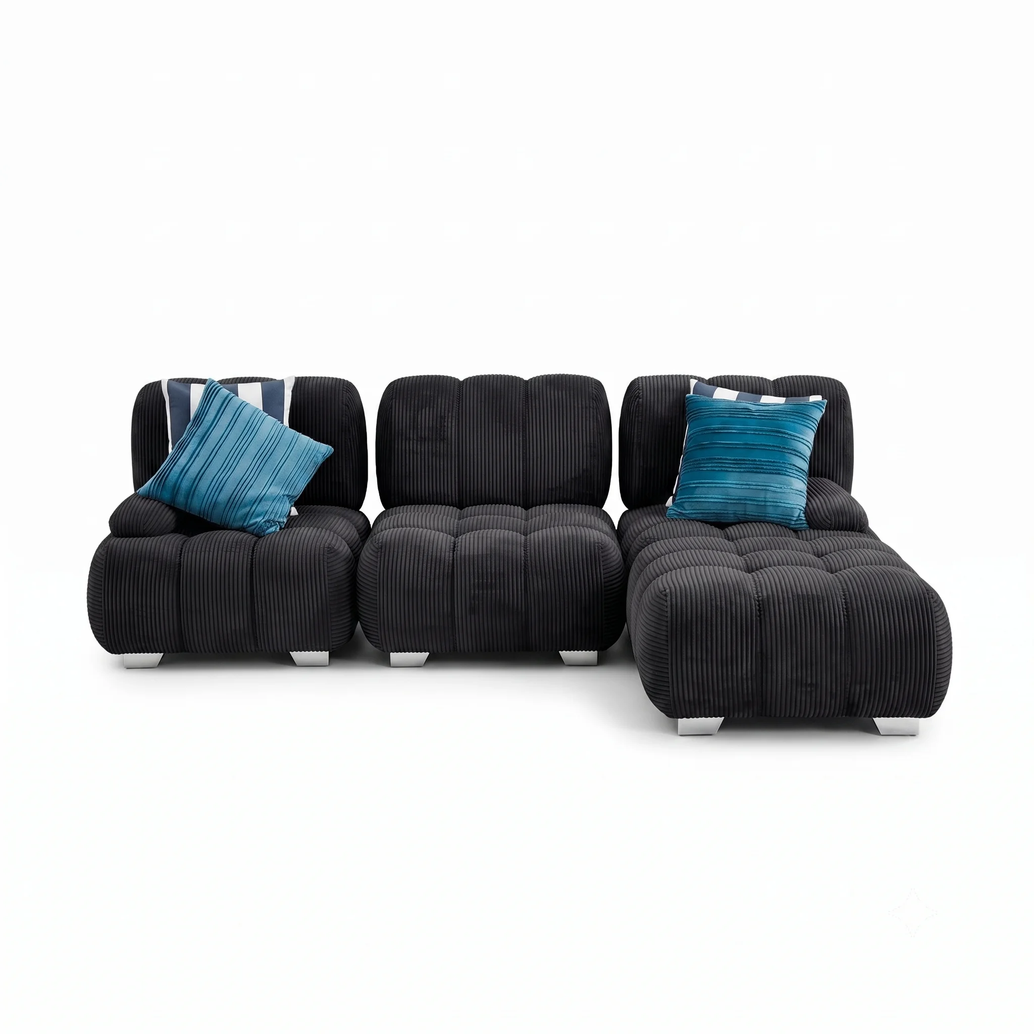 MUEBLE NUBE MEDIANO COLOR NEGRO 4 PZAS
