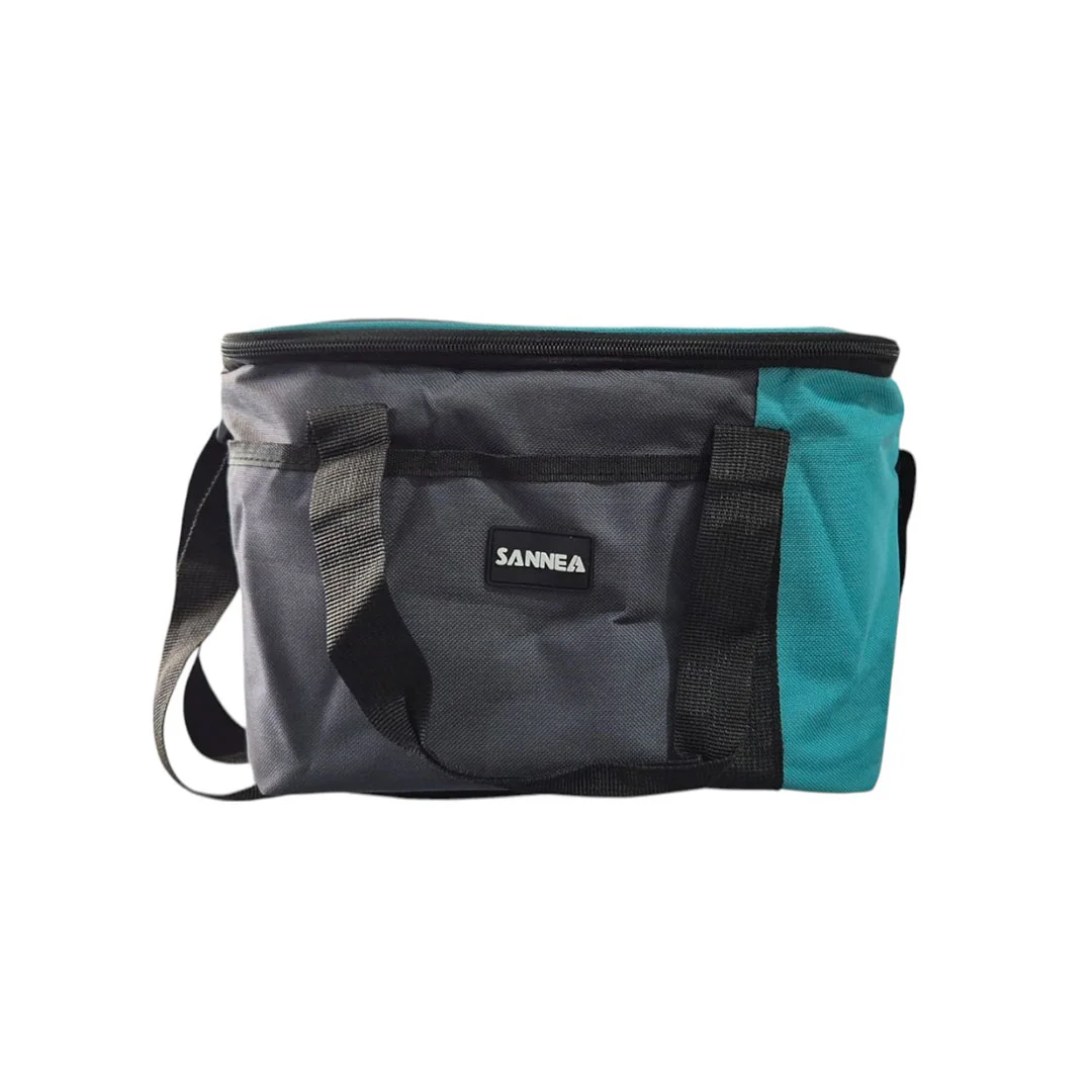 BOLSO TERMICO 28X18X20CM 071-39799 GRIS/VERDE/CELESTE/TURQUESA