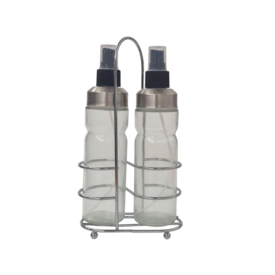 ACEITERO / VINAGRERA 2PZAS 750-01443 N2301443 TRANSPARENTE/NEGRO/PLATEADO