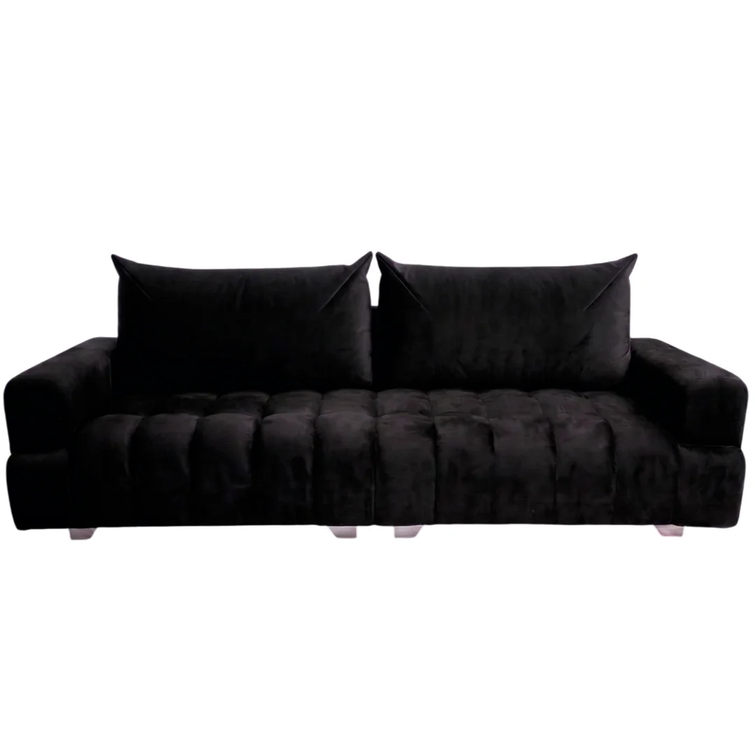 MUEBLE DE GAMUZA 2PZAS COLOR NEGRO