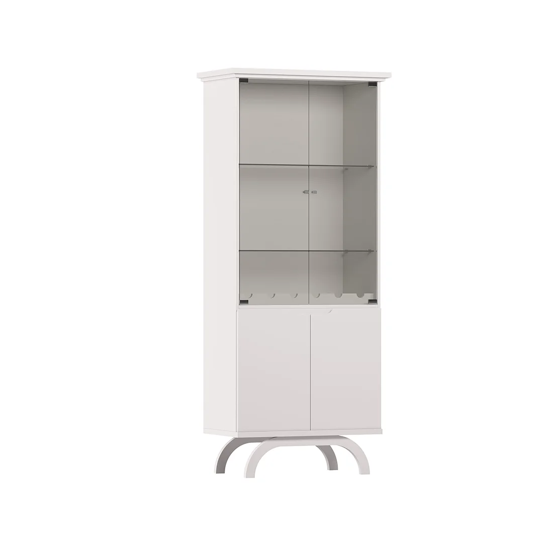 VITRINA VICENZA (17003-7) OFF WHITE / OFF WHITE 3 CAJAS