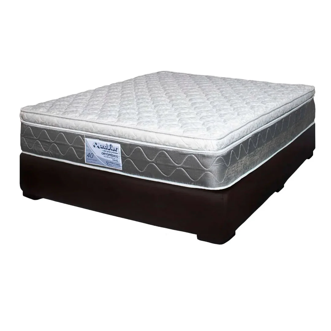 COLCHON ONDAFLEX 40 ANIV 160X190 UN PILLOW ORT 9 AÑOS