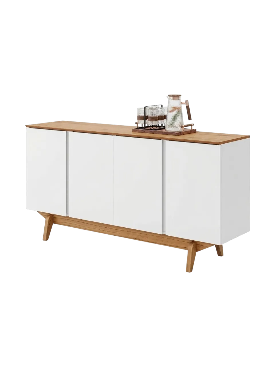 ESPACIO BUFFET P/COMEDOR YASMIN (12024-952) OFF WHITE-CINAMOMO 2 CAJAS