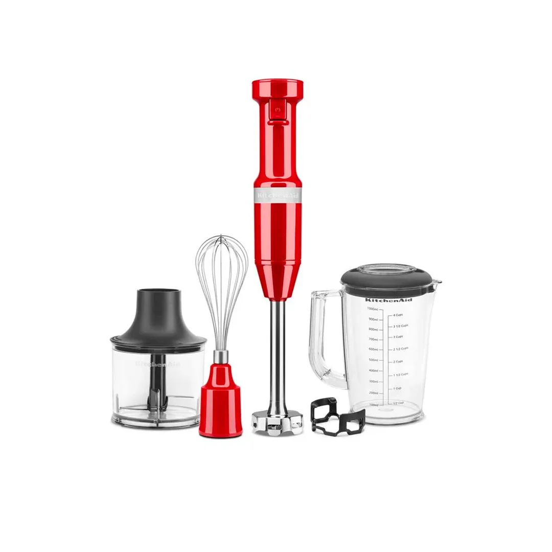 LICUADORA KITCHENAID DE INMERSION VELOCIDAD VARIABLE KHBV83ER ROJO