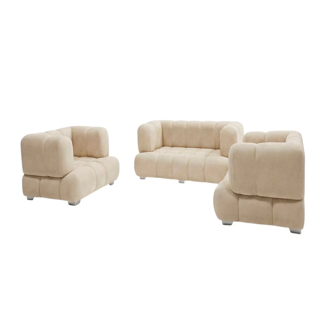 MUEBLE NUBE GRANDE COLOR BEIGE 3 PZAS