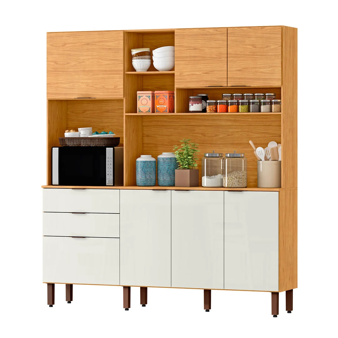 COZINHA COMPACTA BOREAL MARROCOS/OFF WHITE 2 CAJAS CCO40